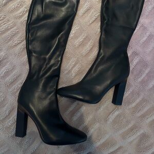 steve madden aria boot, black, size 9